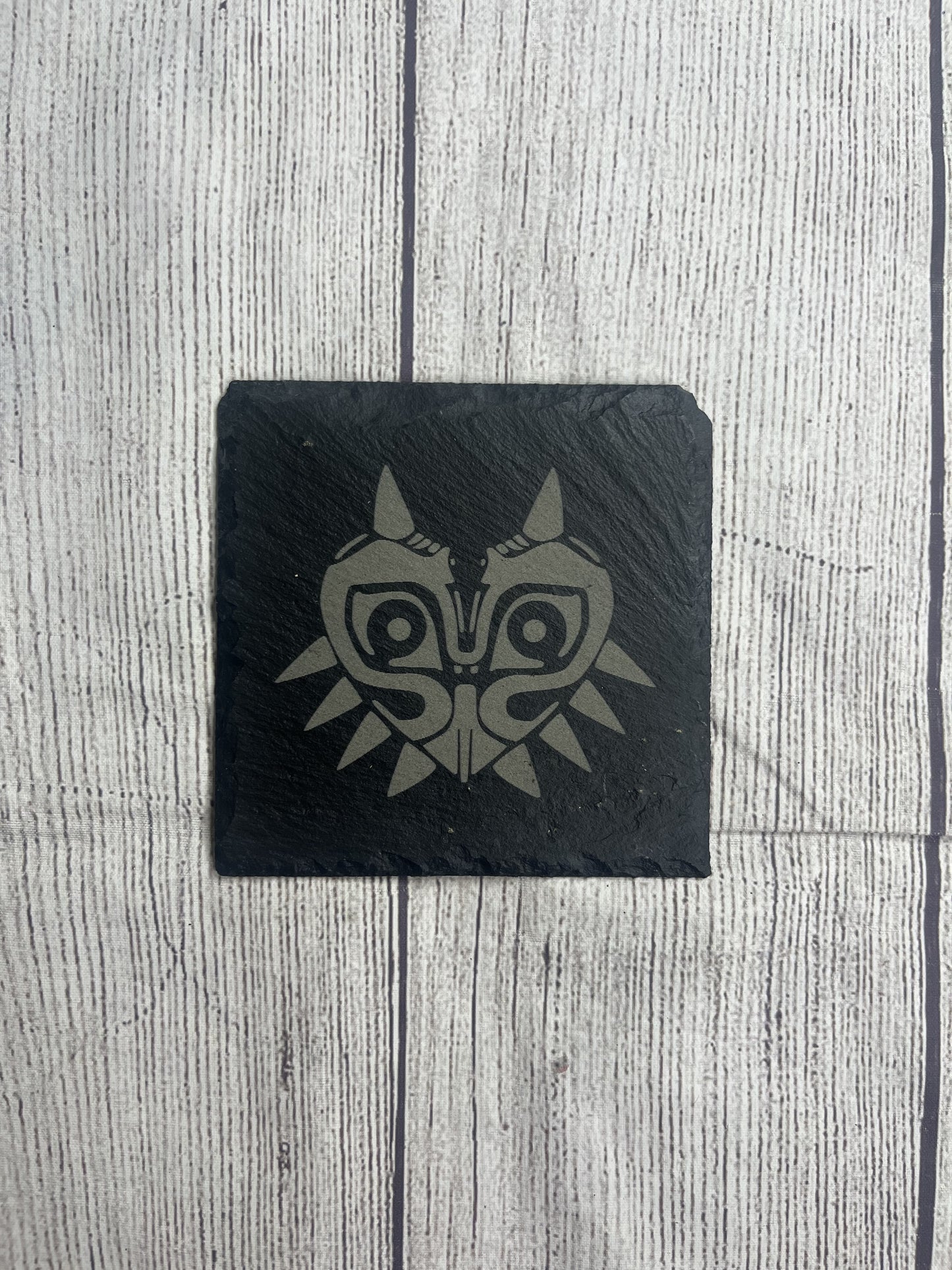 Majora's Mask Laser Engraved Slate Coasters