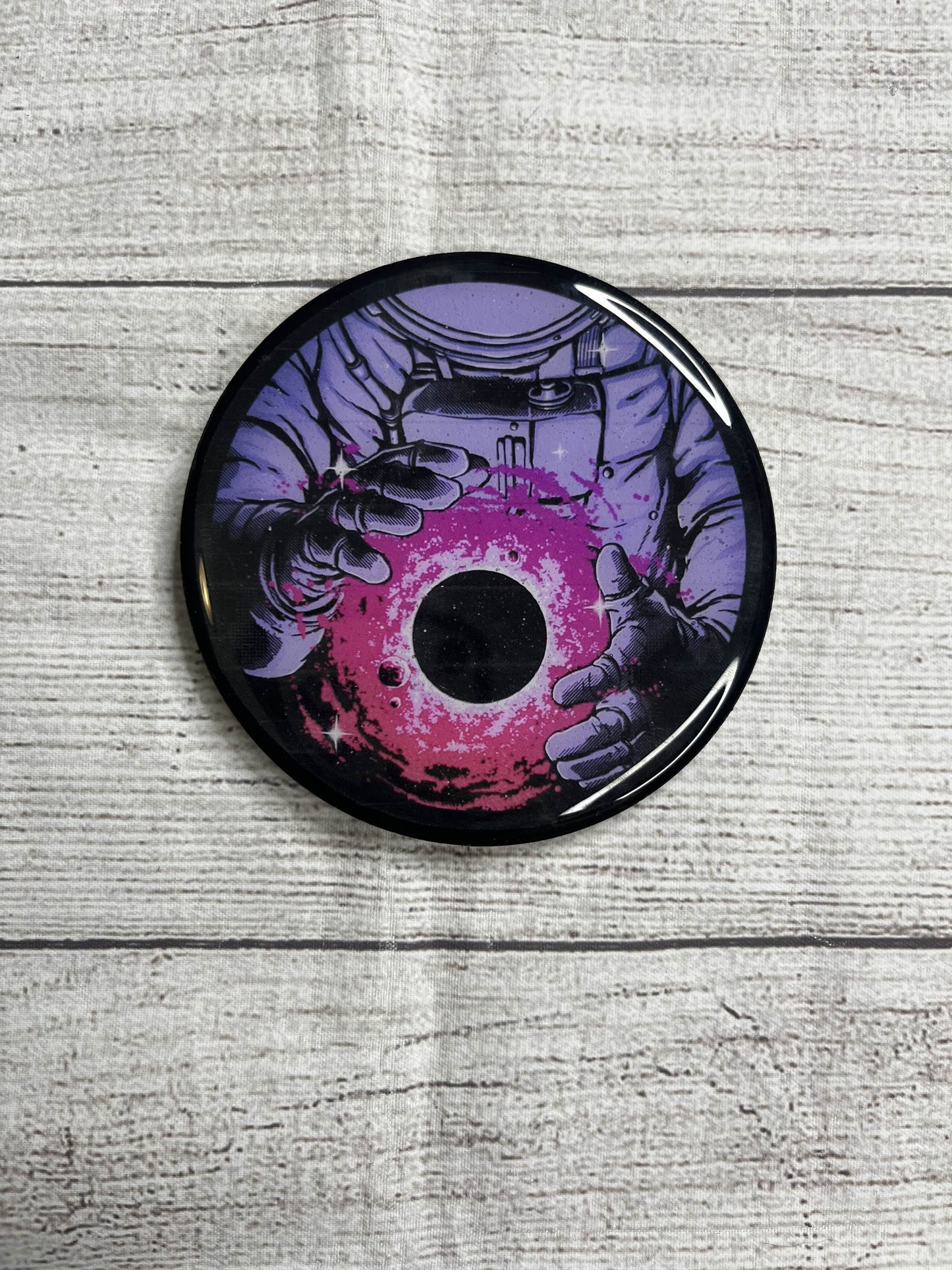 Astronaut Epoxy Resin Wood Coasters