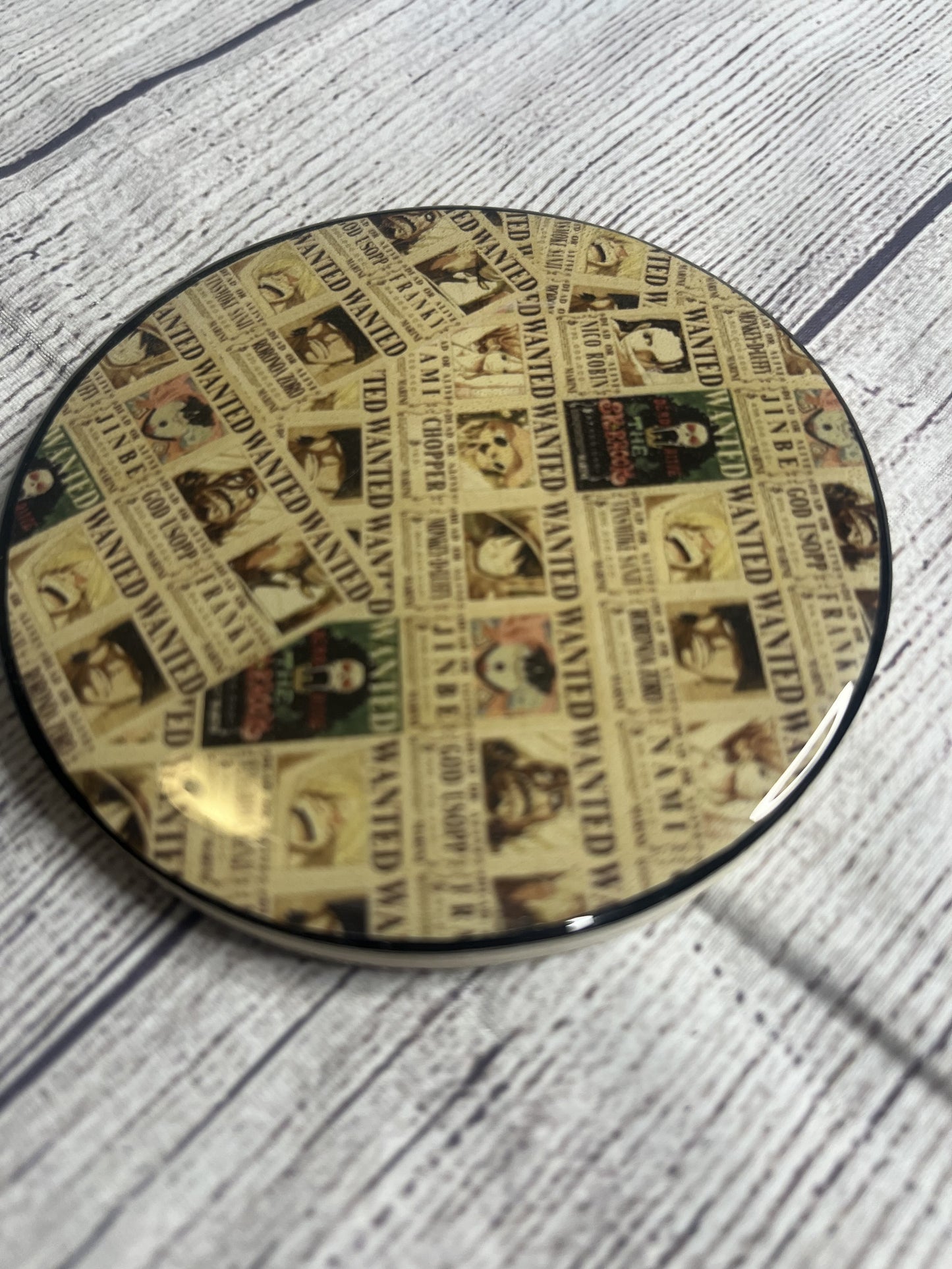 Anime Bounties Epoxy Resin Wood Coasters