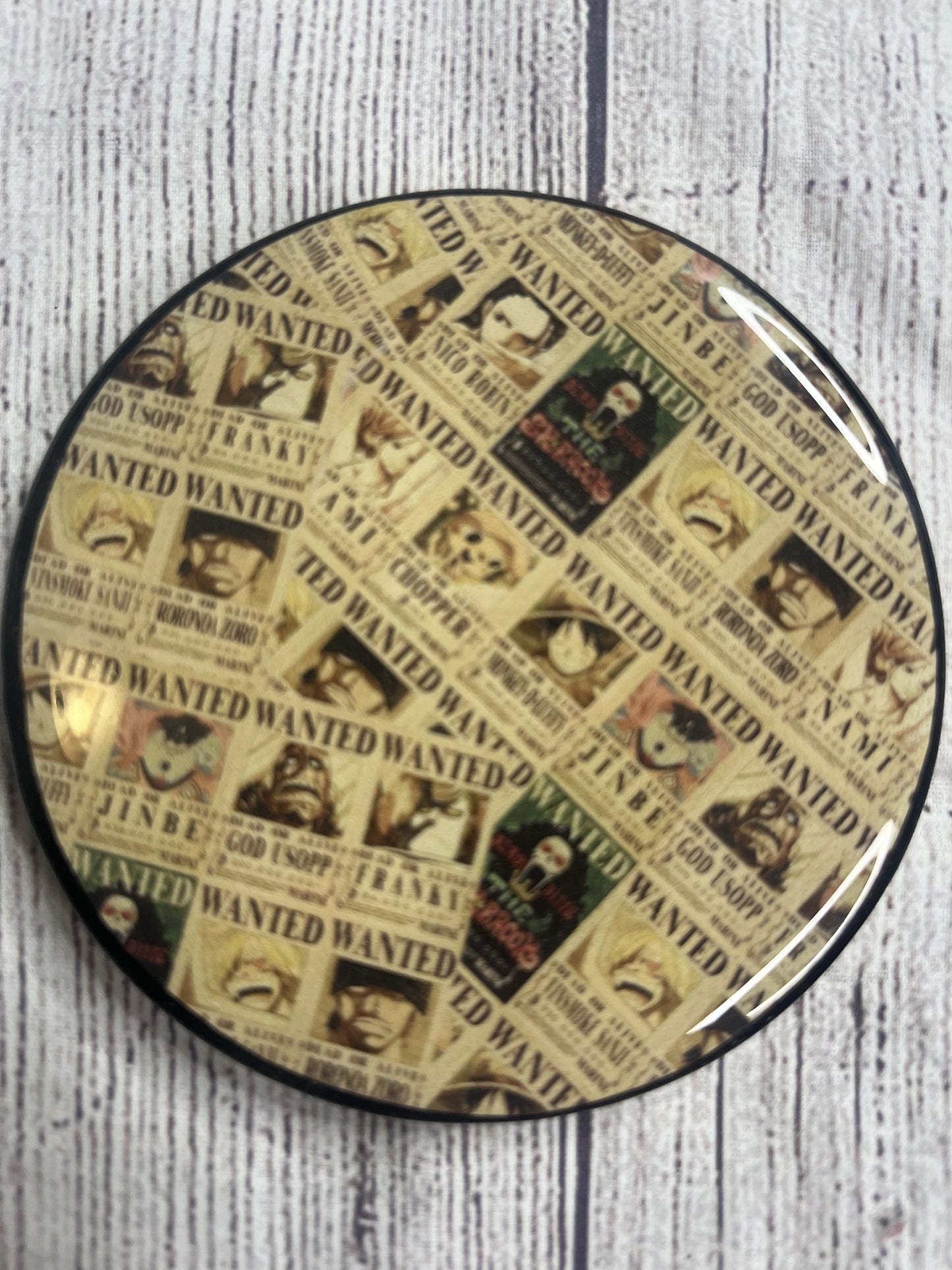 Anime Bounties Epoxy Resin Wood Coasters