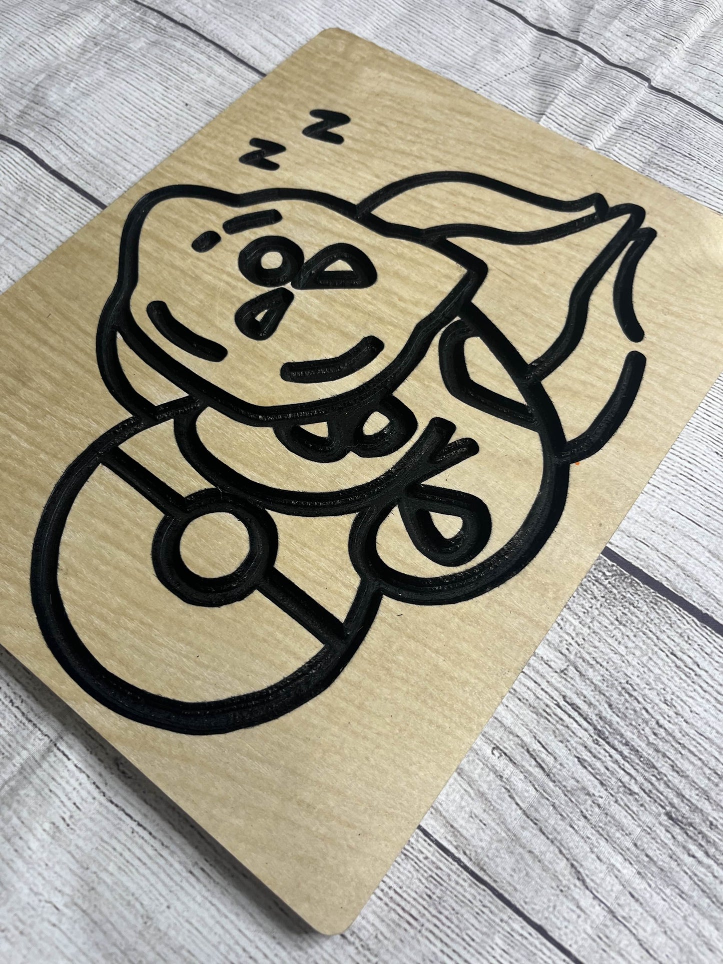 Bulbasaur Sleeping Solid Wood Sign Wall Art