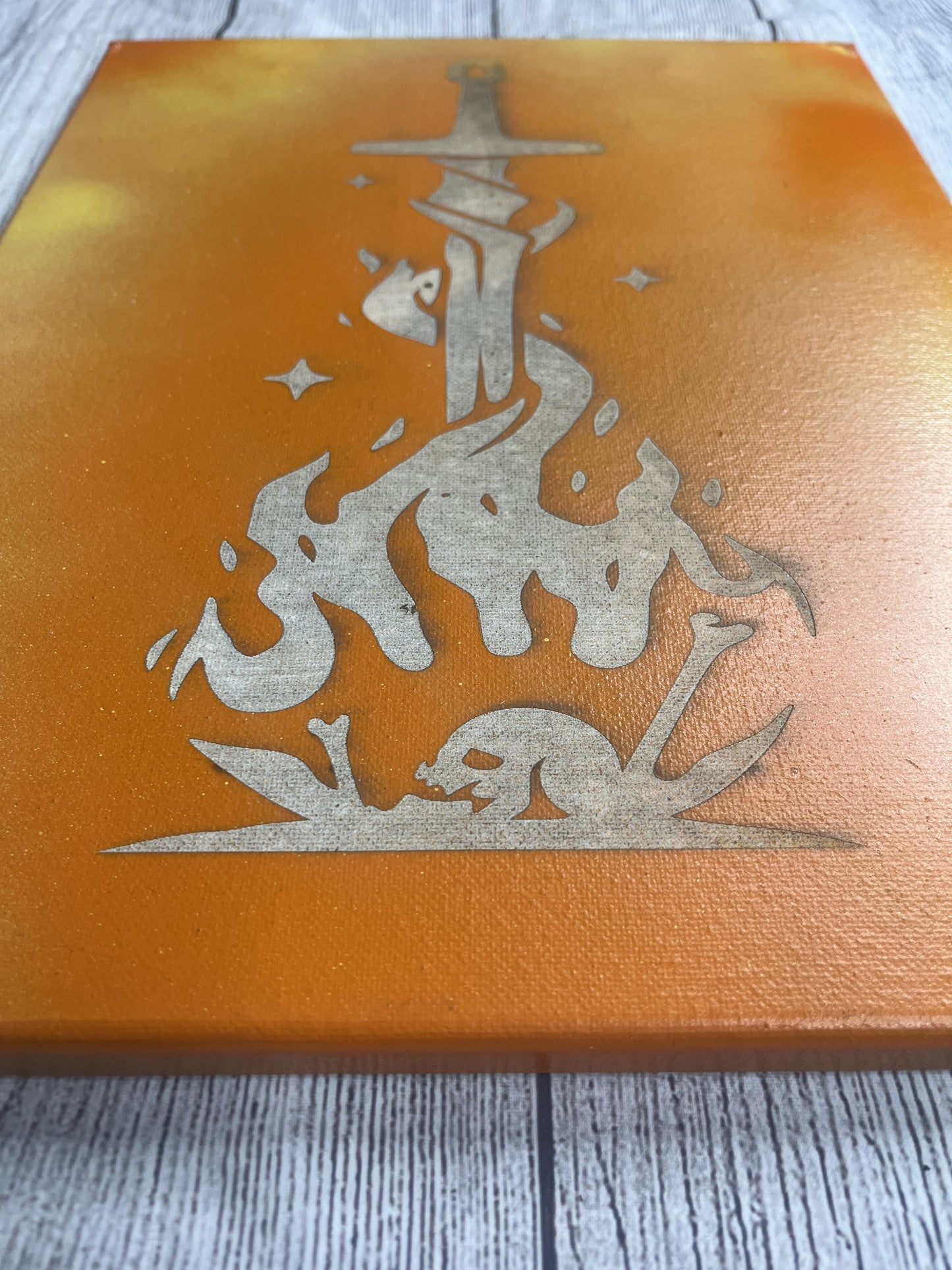 Dark Souls Campfire Canvas Wall Art