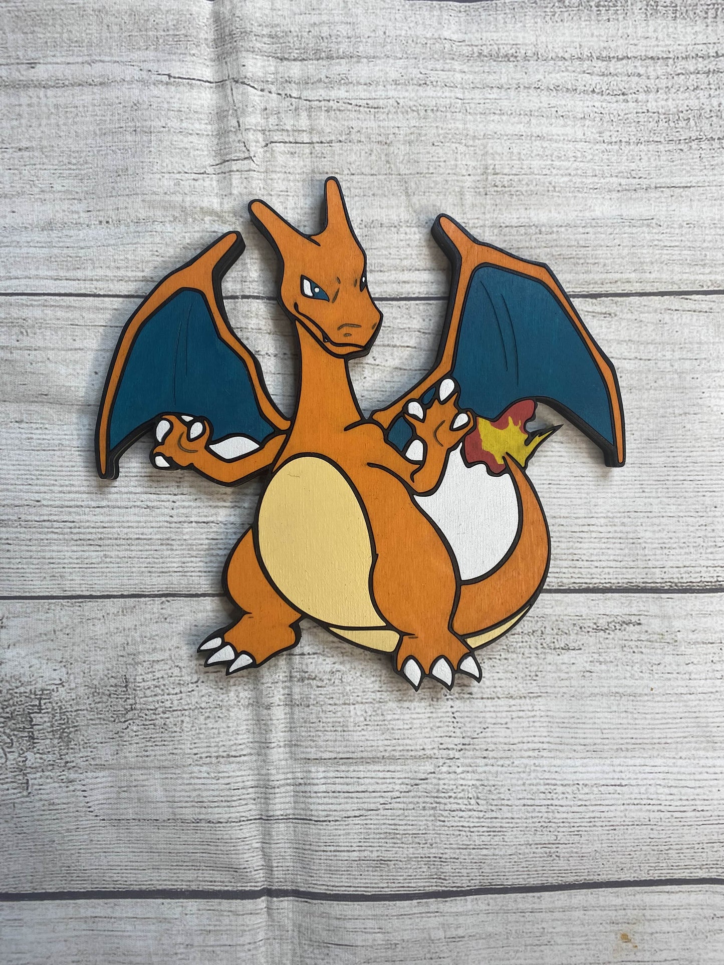 Charizard Solid Wood Sign Wall Art