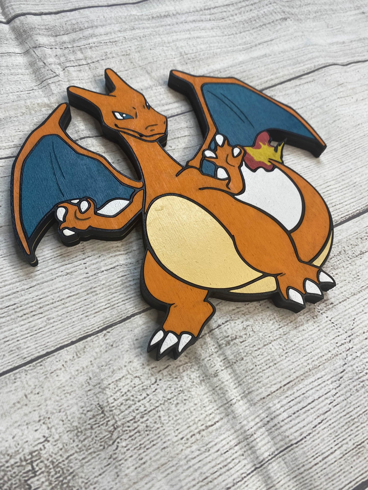 Charizard Solid Wood Sign Wall Art