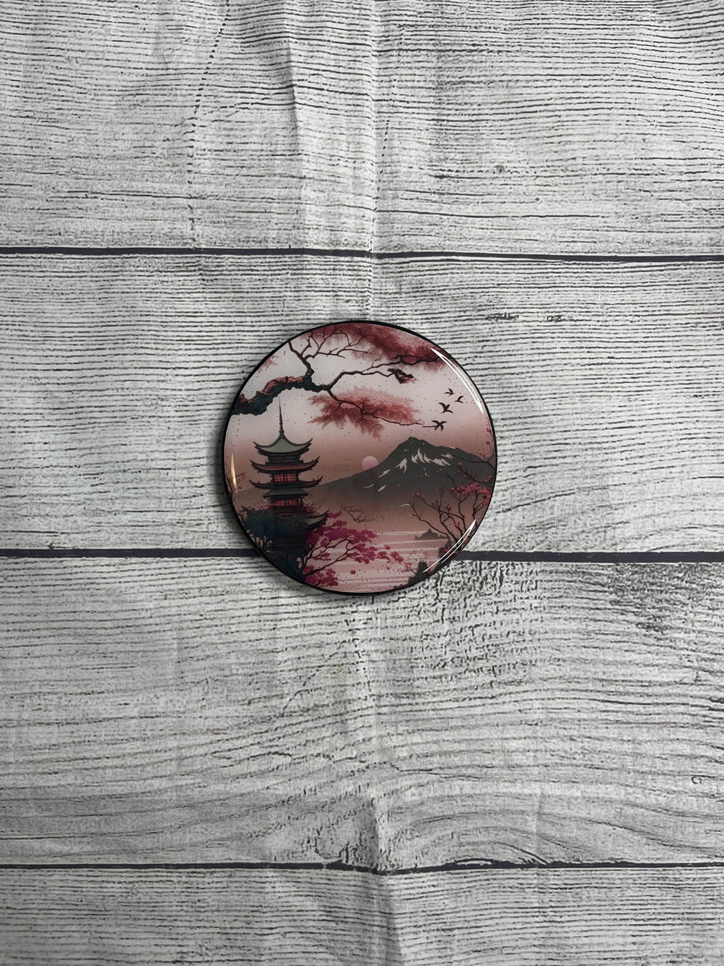 Cherry Blossom Epoxy Resin Wood Coasters