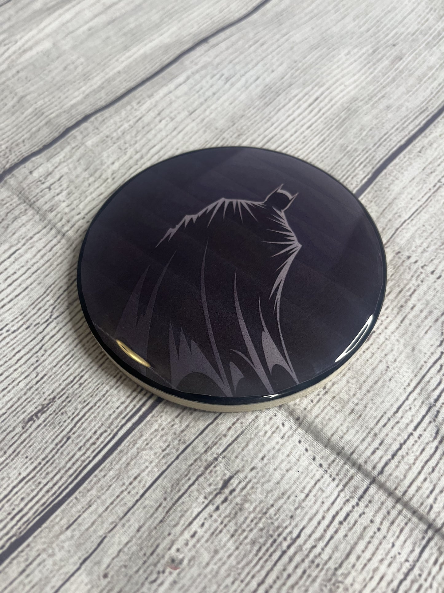 Dark Knight Epoxy Resin Wood Coasters