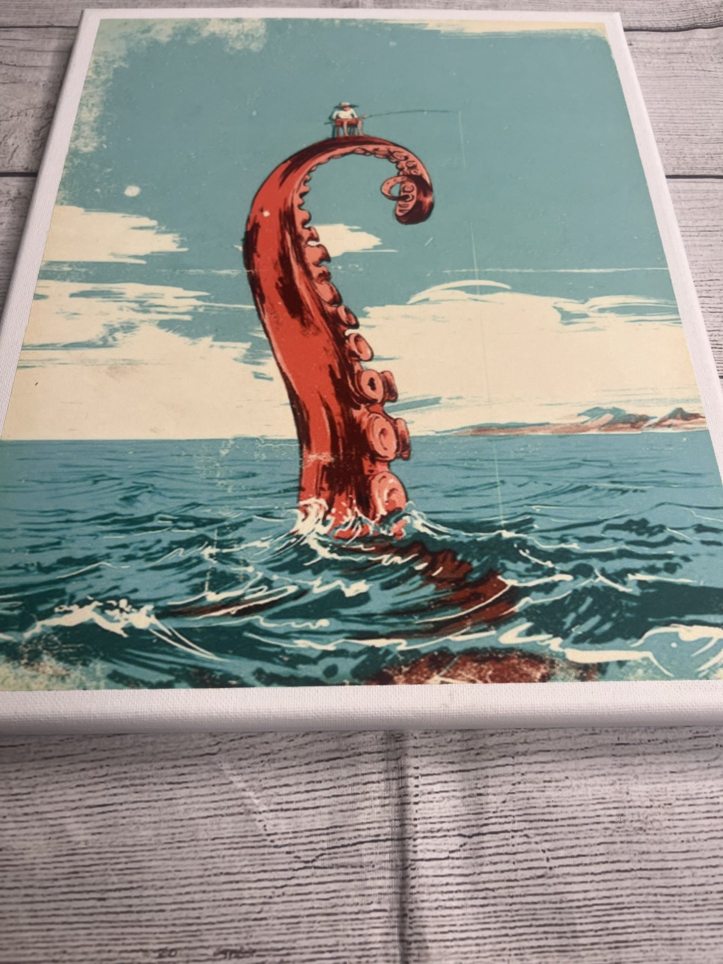 Gone Fishing Canvas Wall Art