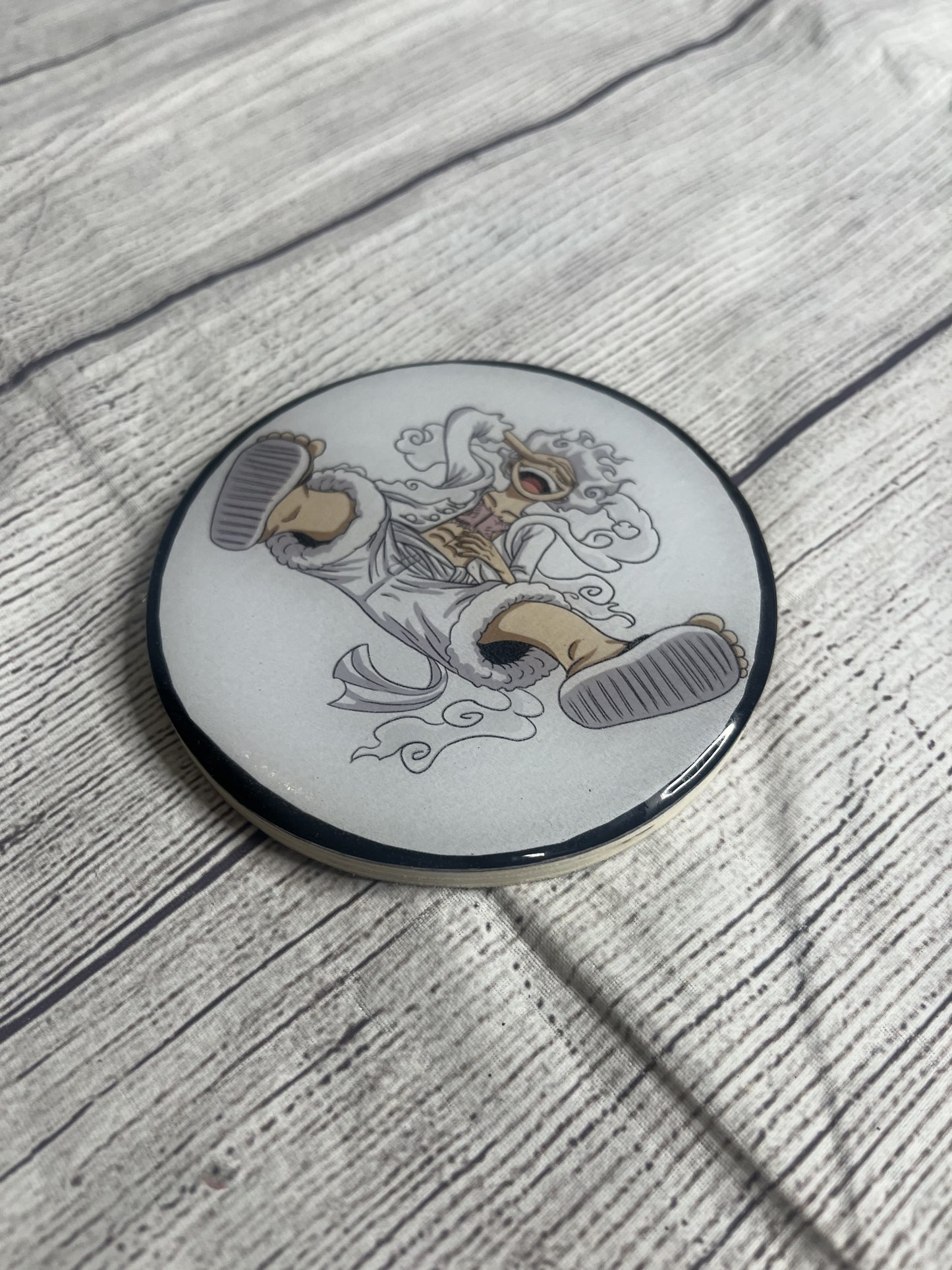 Gear Five Epoxy Resin Wood Coasters
