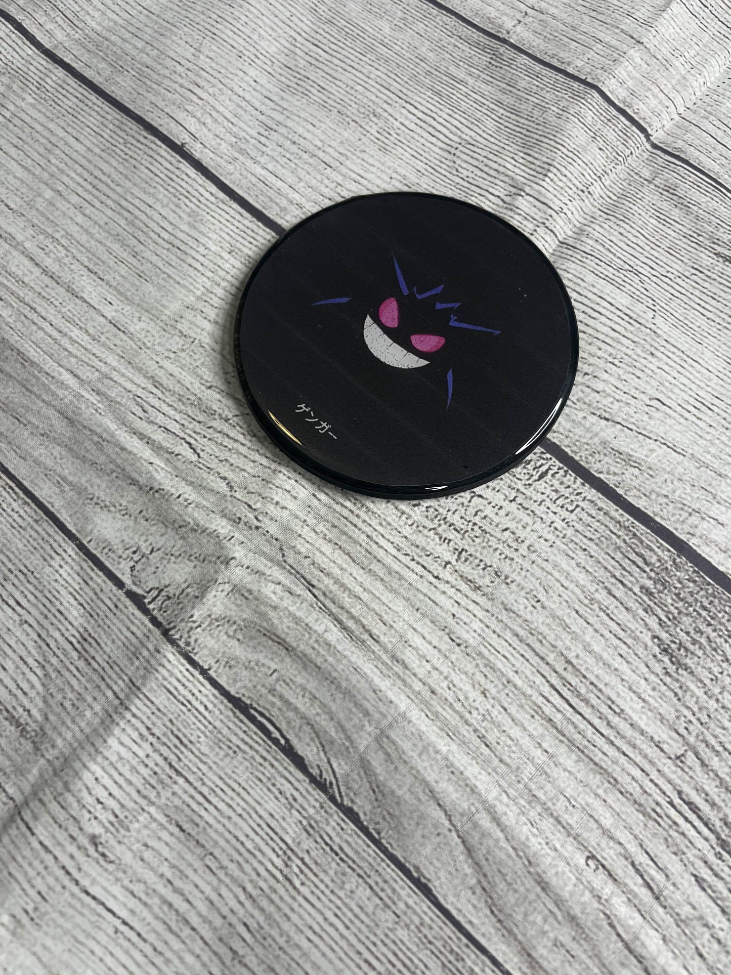 Gengar Epoxy Resin Wood Coasters
