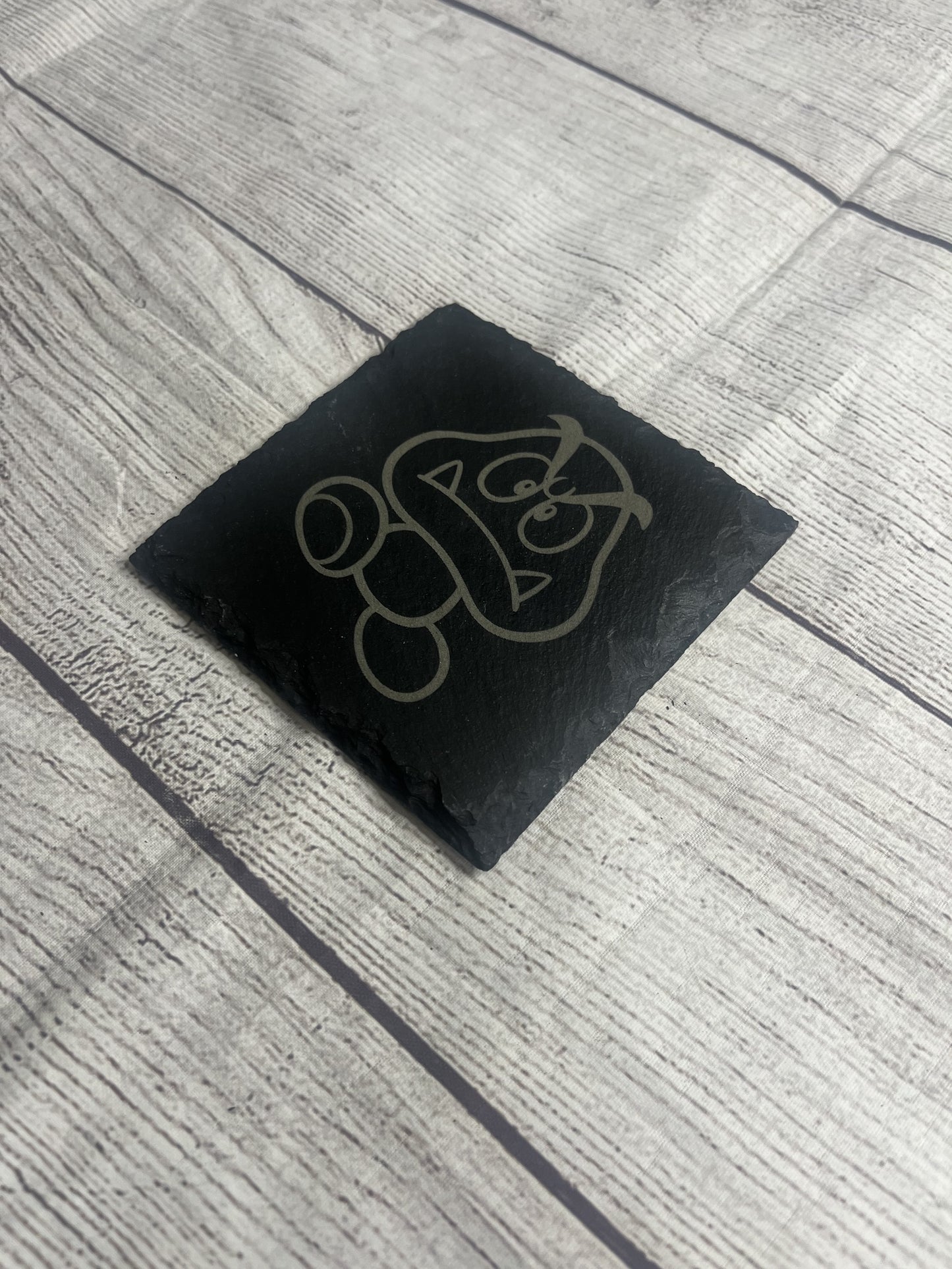 Goomba Laser Engraved Slate Coasters