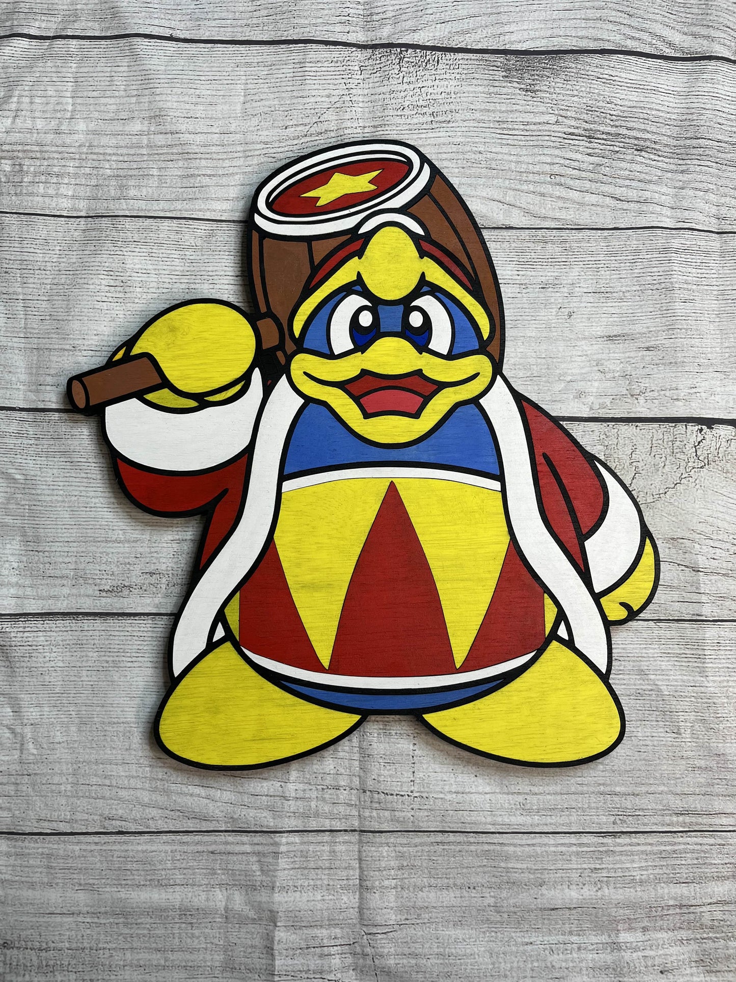King Dedede Solid Wood Sign Wall Art