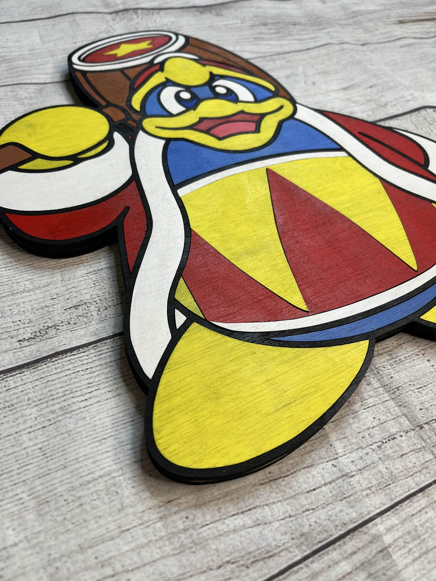 King Dedede Solid Wood Sign Wall Art