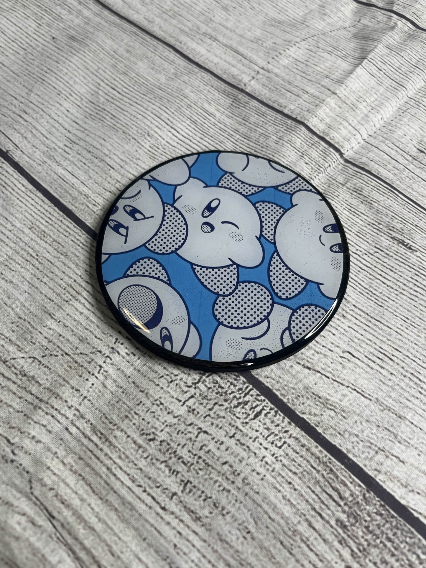 Kirby Epoxy Resin Wood Coasters