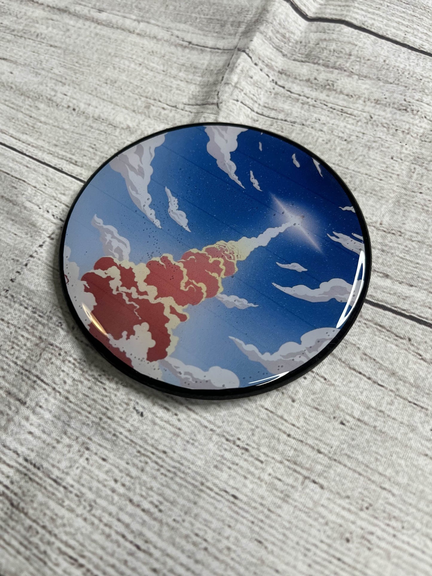 Liftoff Epoxy Resin Wood Coasters