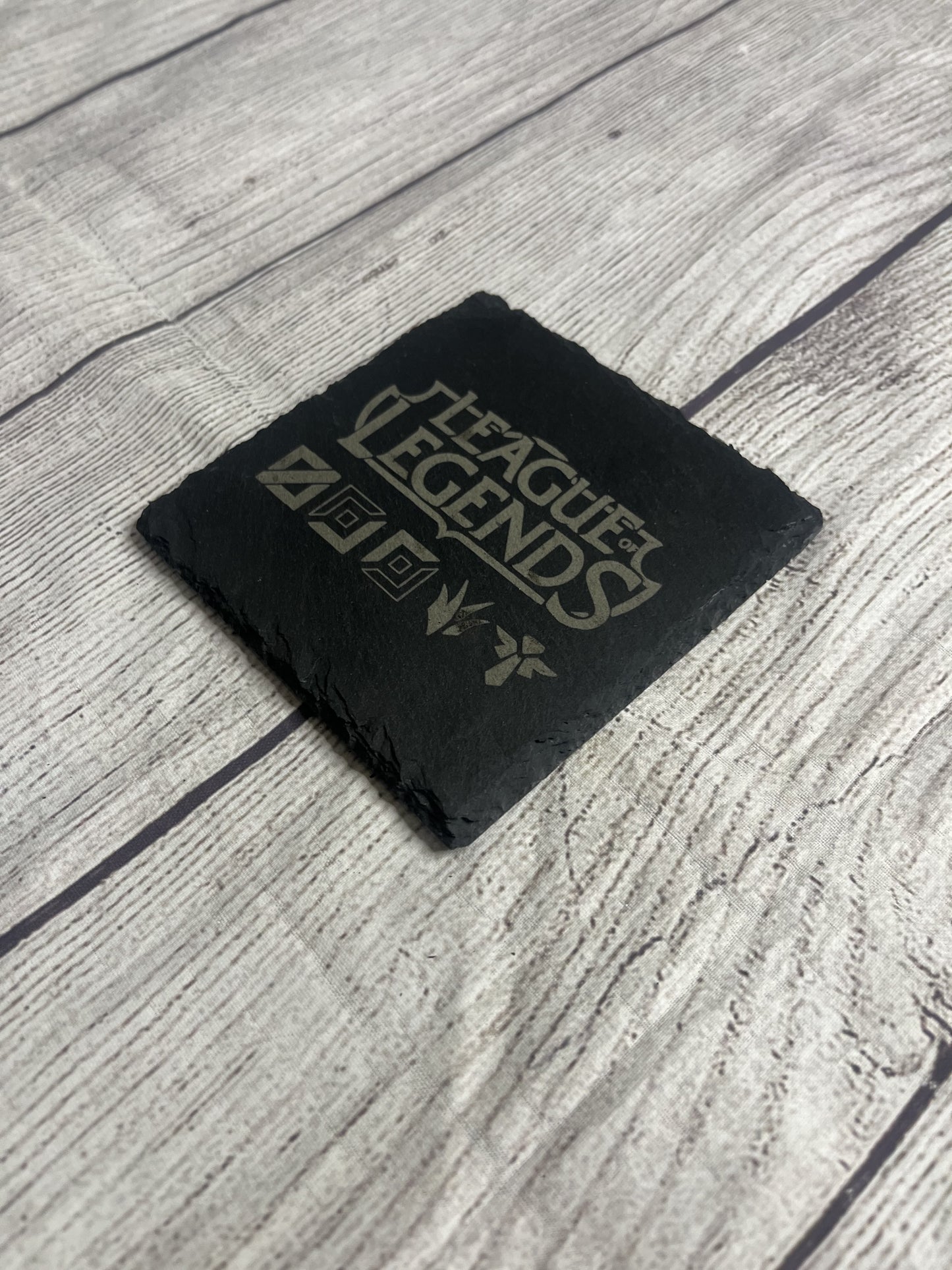 League of Legends Laser Engraved Slate Coasters