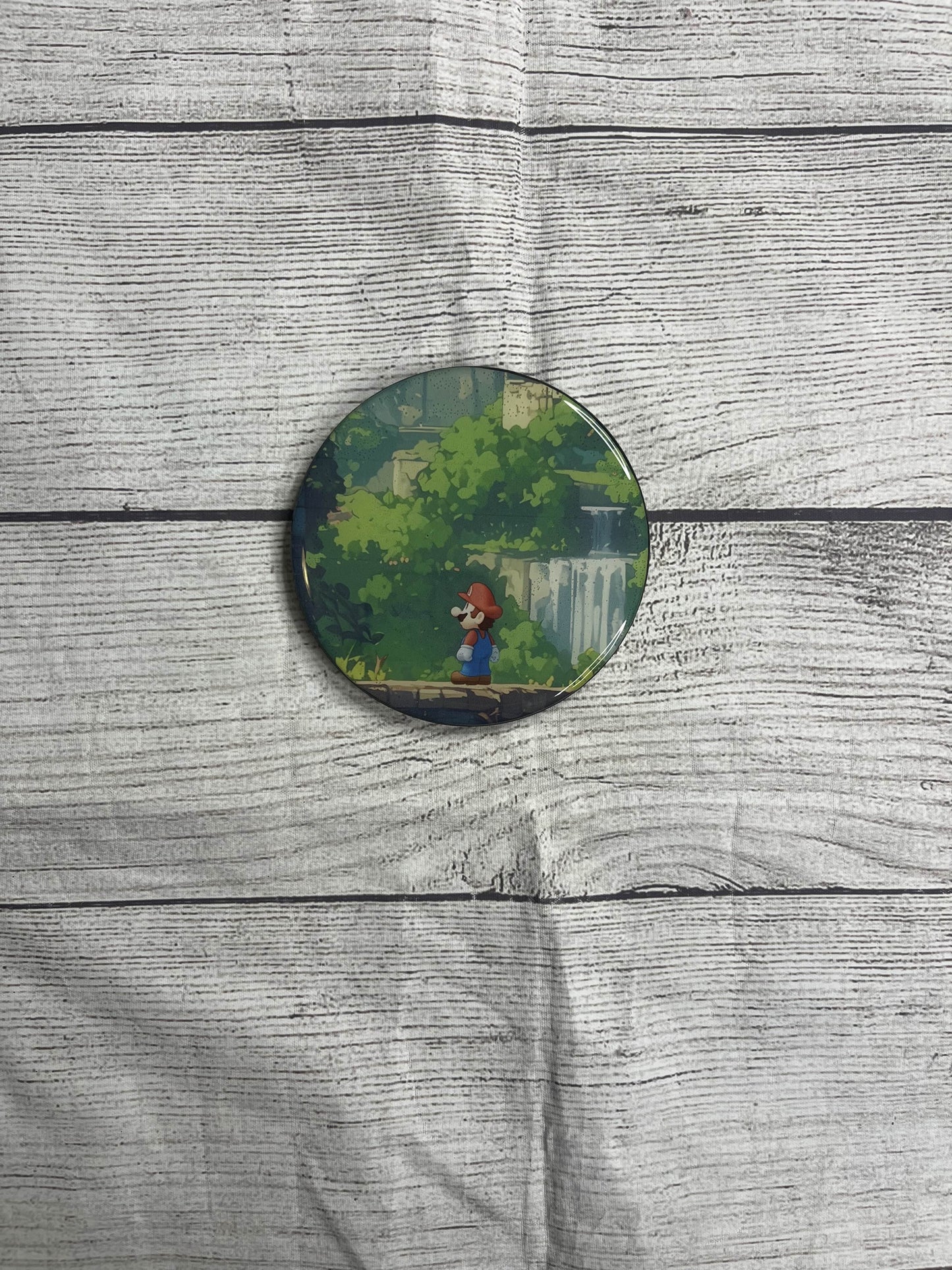 Mario Epoxy Resin Wood Coasters