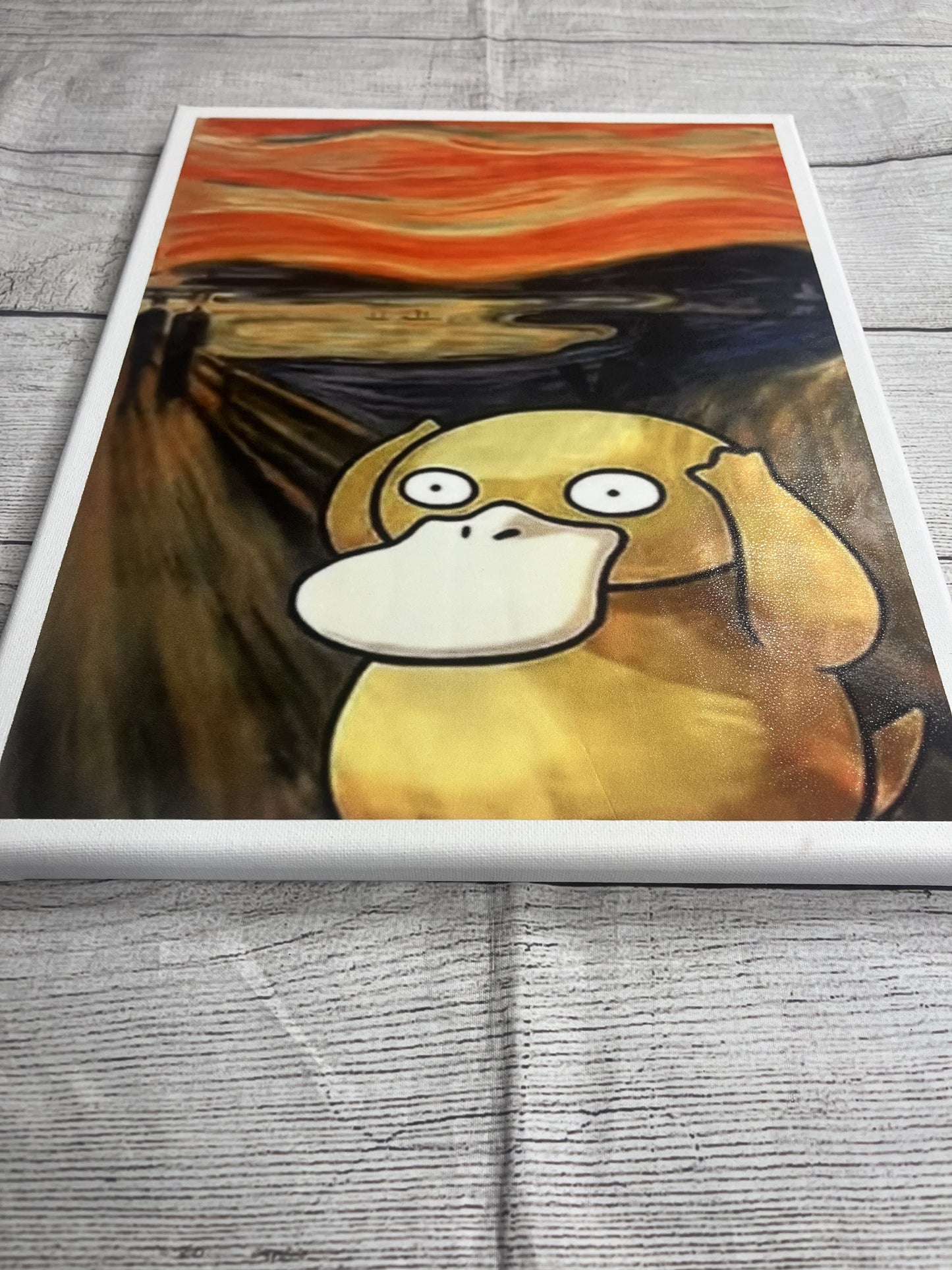 Psyduck Scream Canvas Wall Art