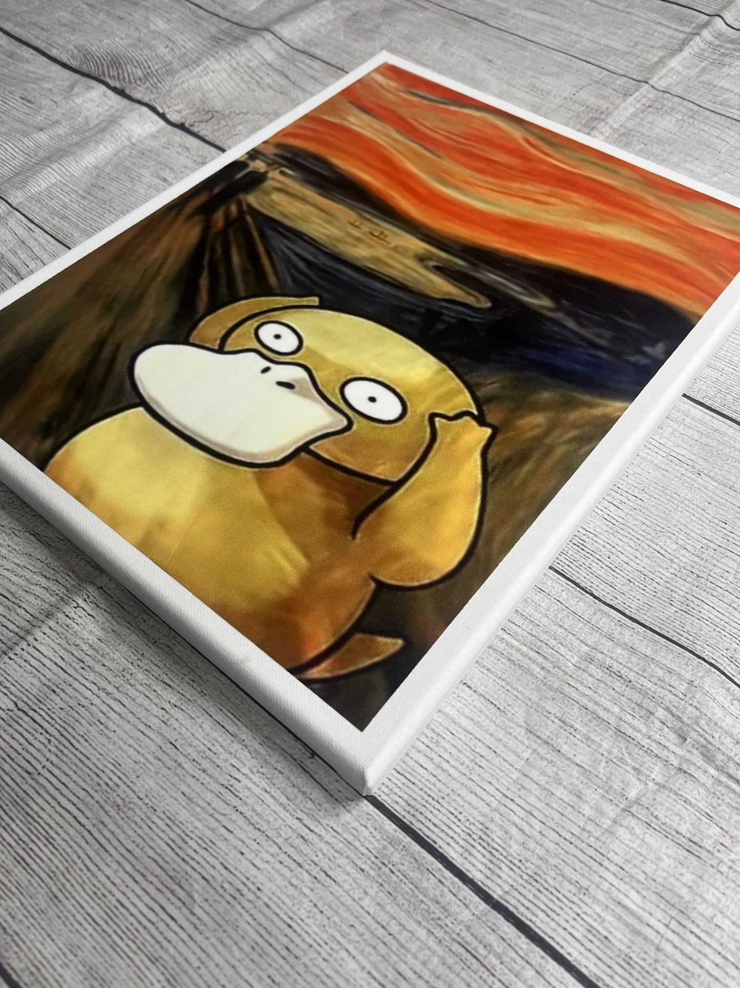 Psyduck Scream Canvas Wall Art
