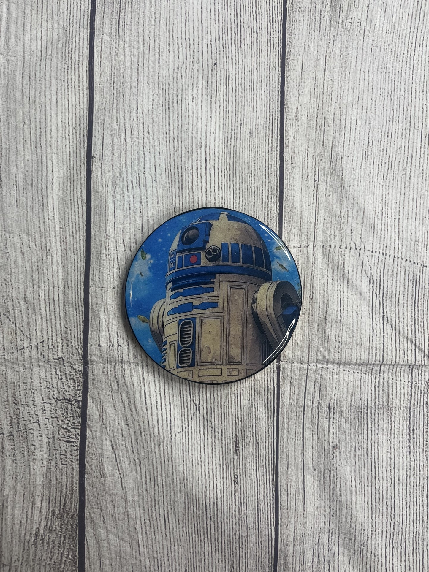 R2-D2 Epoxy Resin Wood Coasters