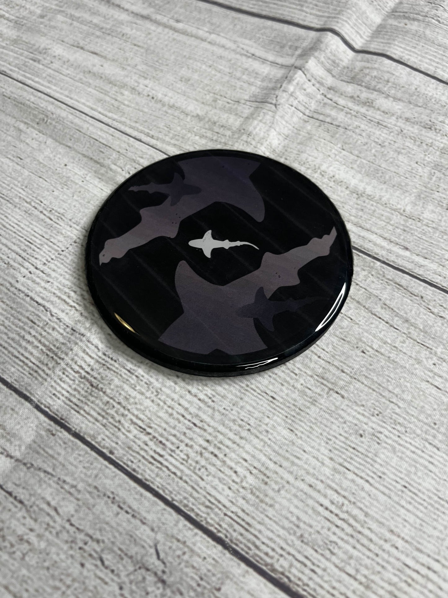 Shark Frenzy Epoxy Resin Wood Coasters