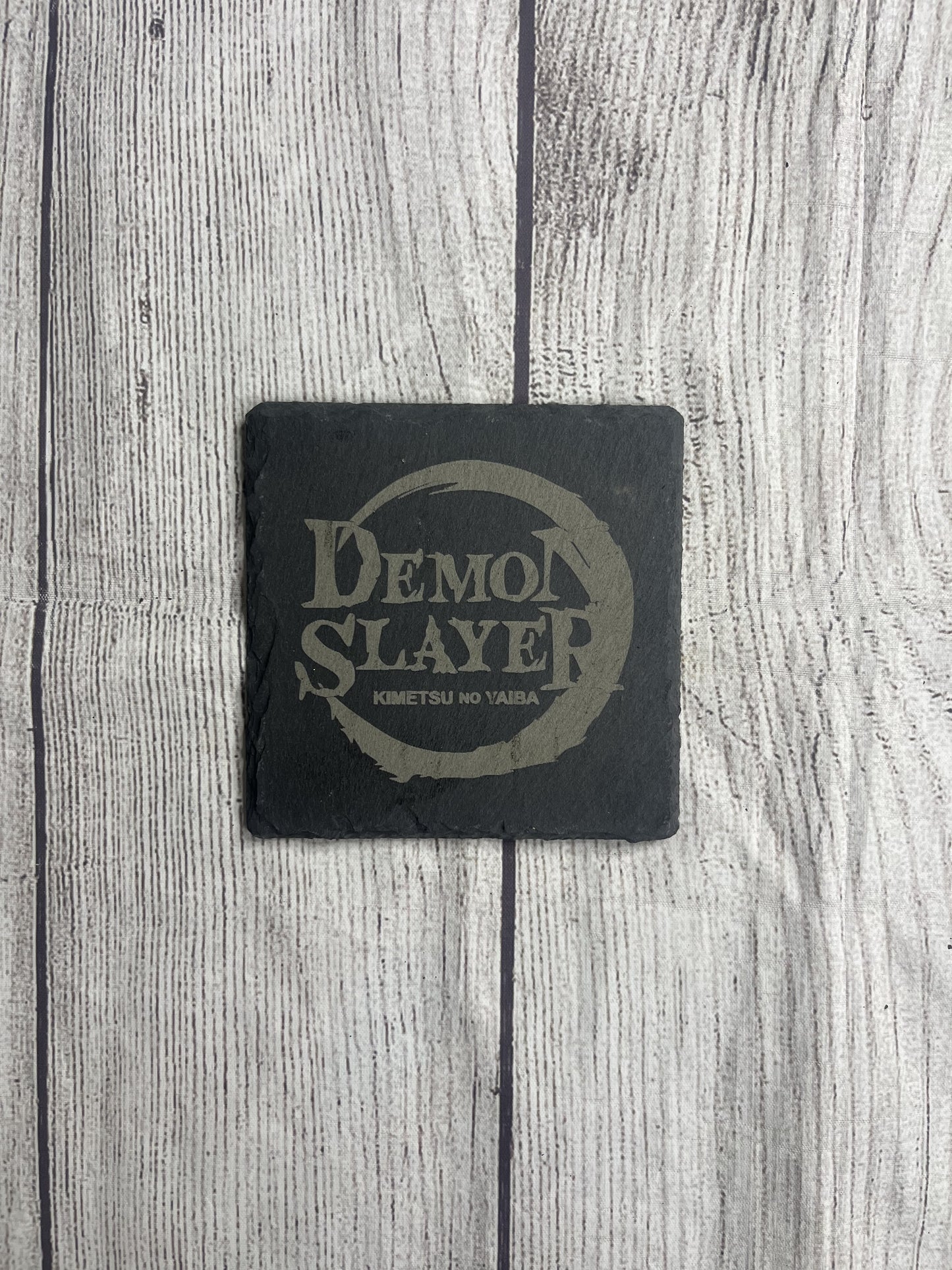 Demon Slayer Laser Engraved Slate Coasters