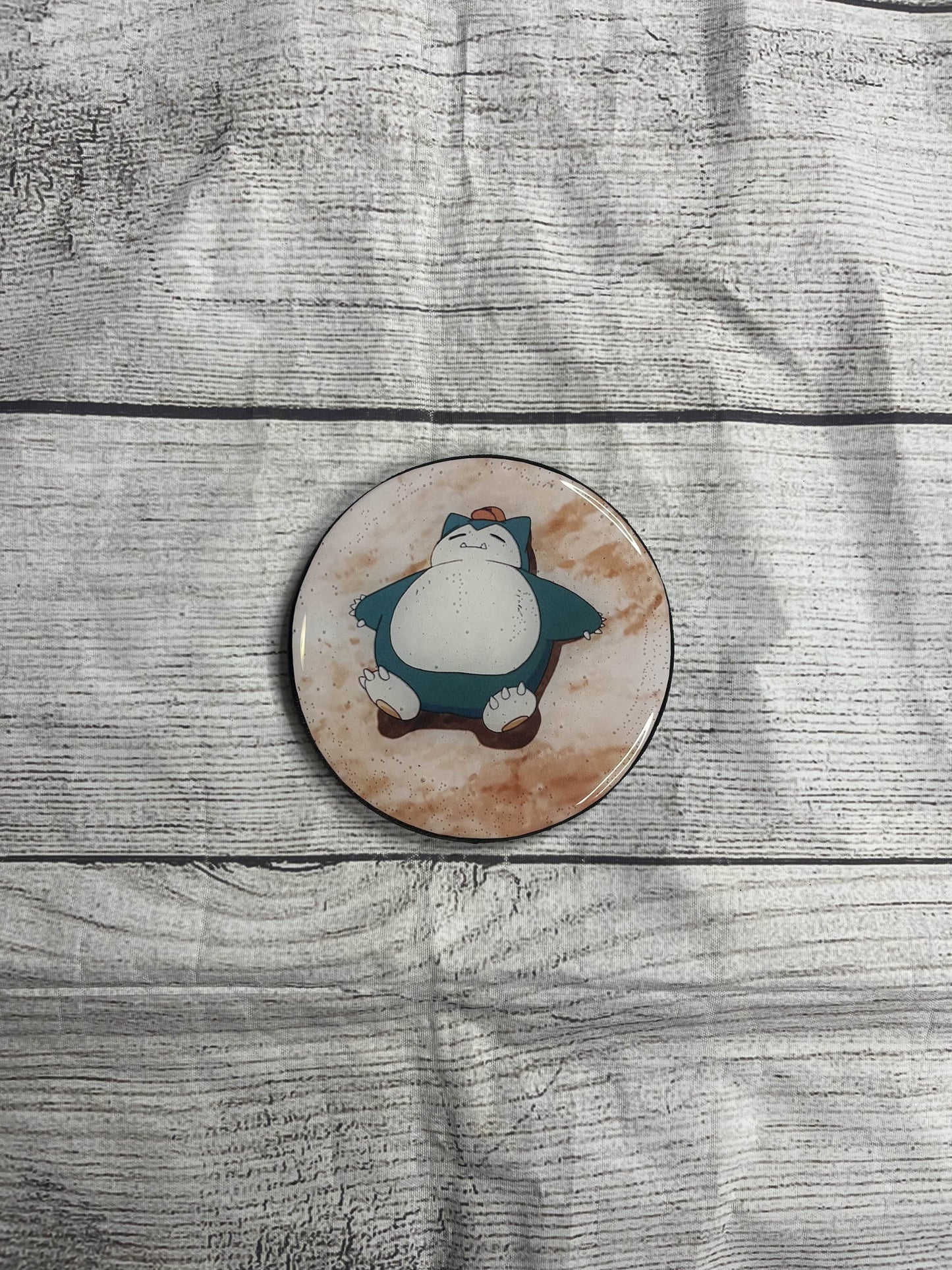 Snorlax Epoxy Resin Wood Coasters