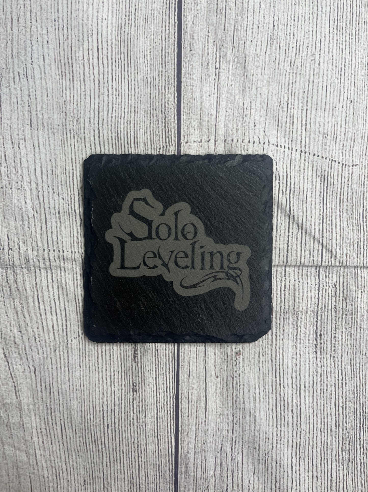Solo Leveling Laser Engraved Slate Coasters
