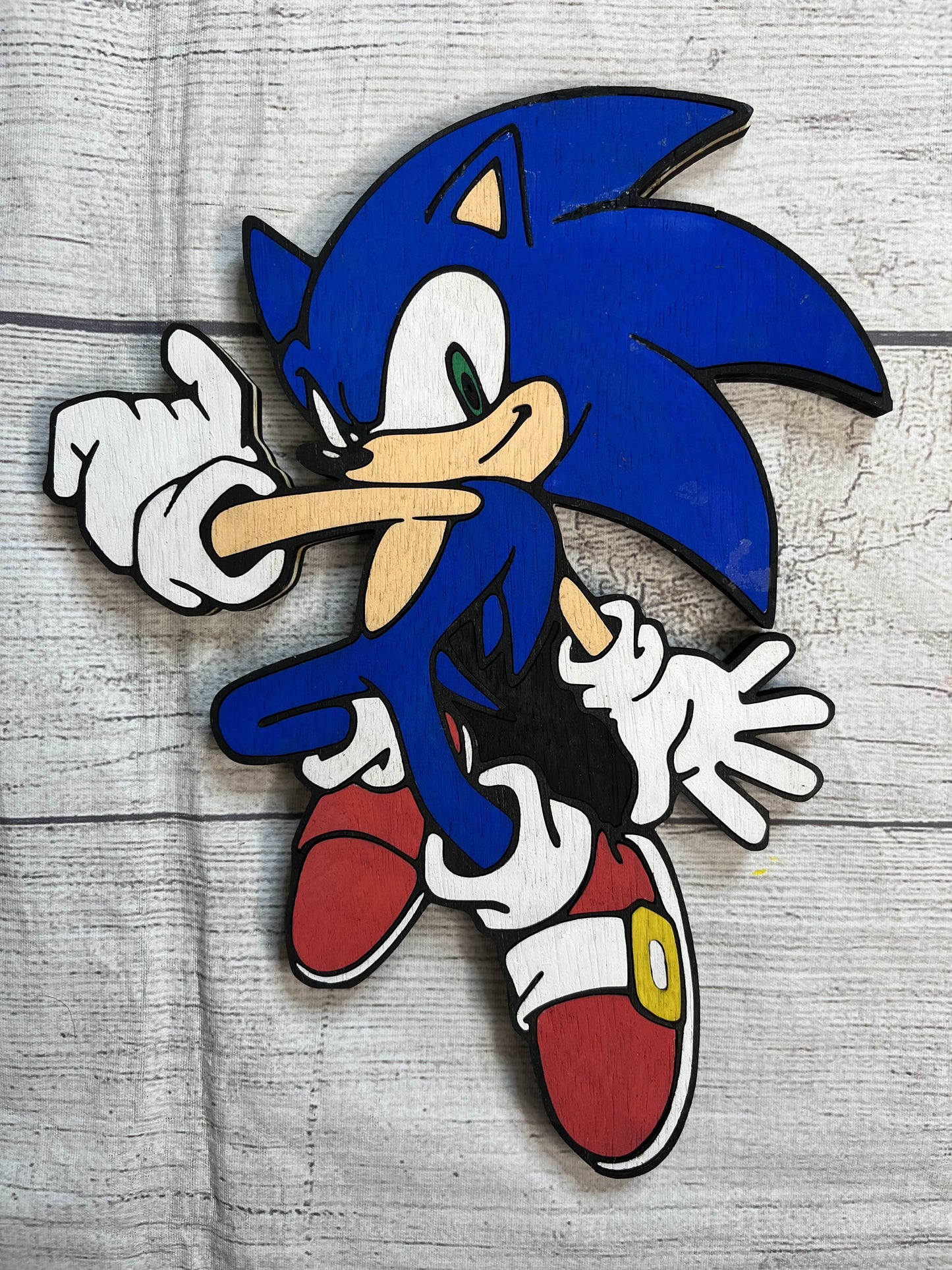 Sonic Solid Wood Sign Wall Art