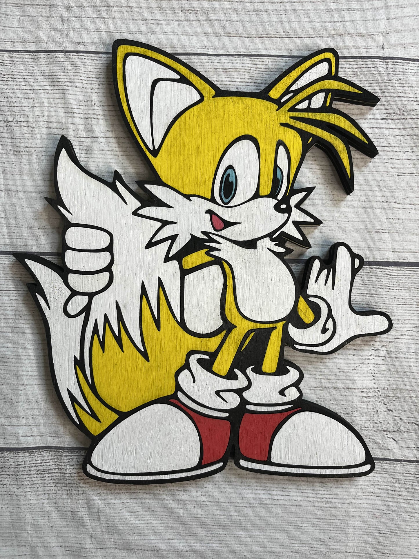 Sonic Characters Wood Wall Art Sign