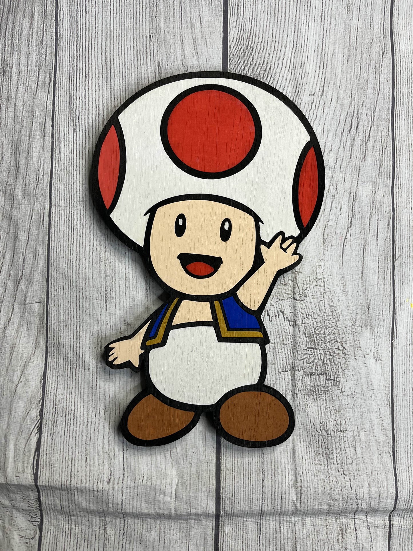 Toad Solid Wood Sign Wall Art