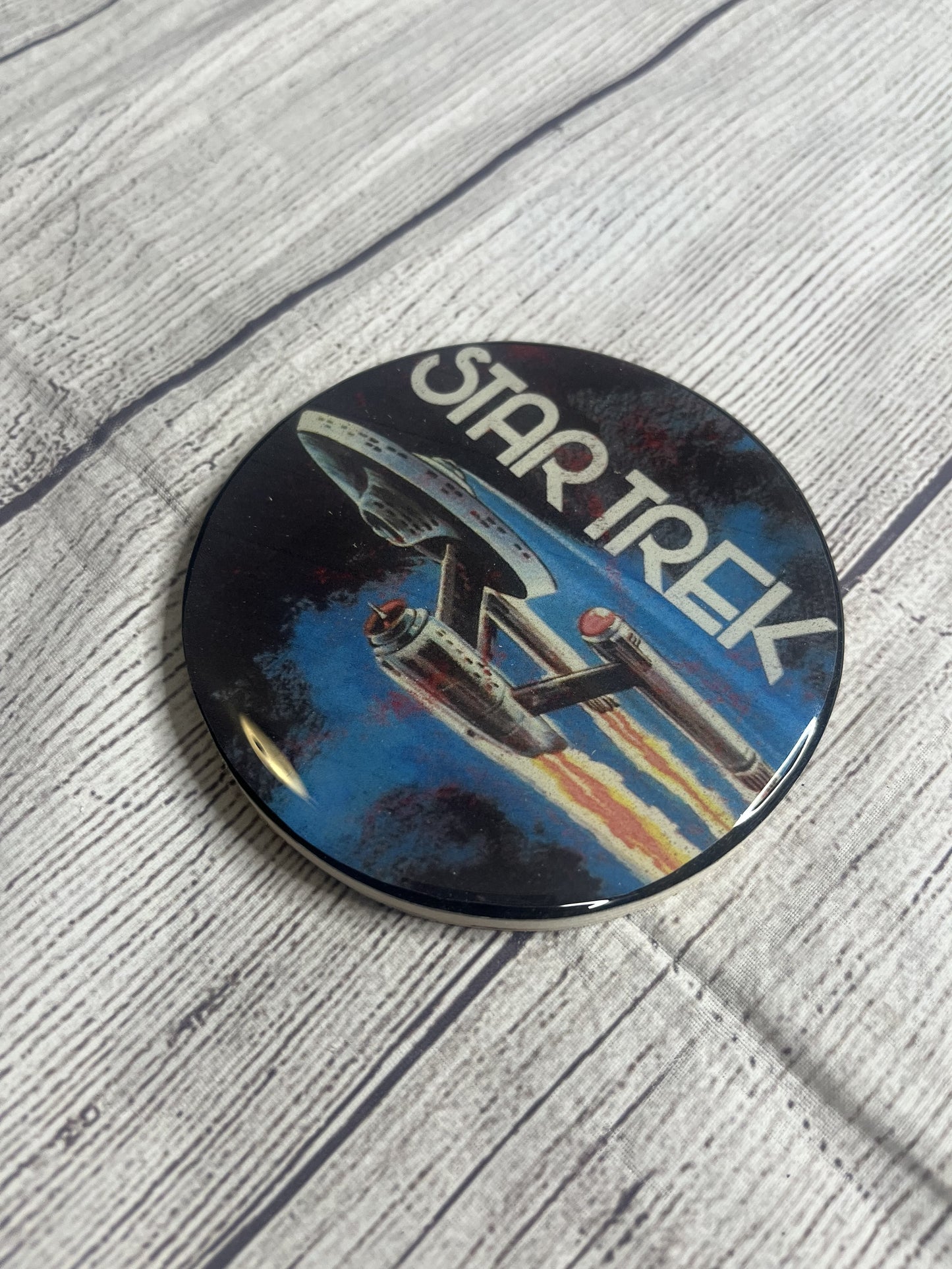 Star Trek Epoxy Resin Wood Coasters
