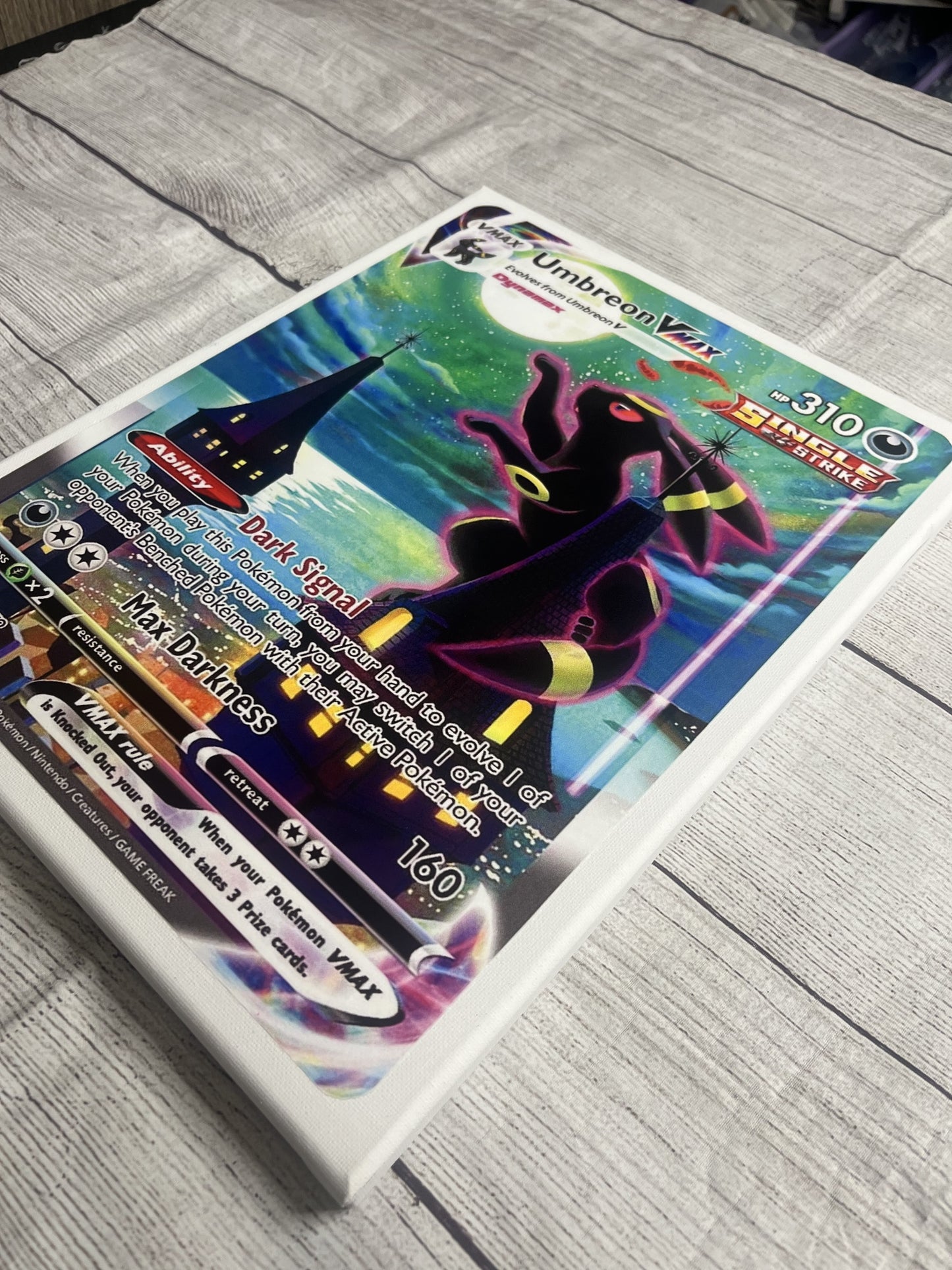 Umbreon Card Canvas Wall Art