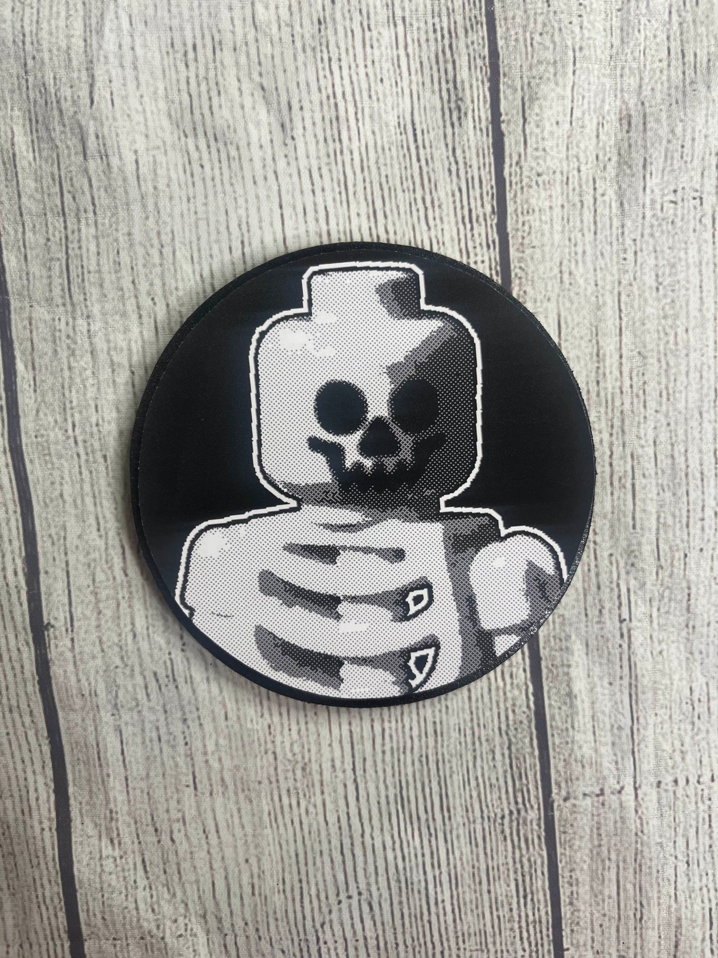 Brick Skeleton Epoxy Resin Wood Coasters