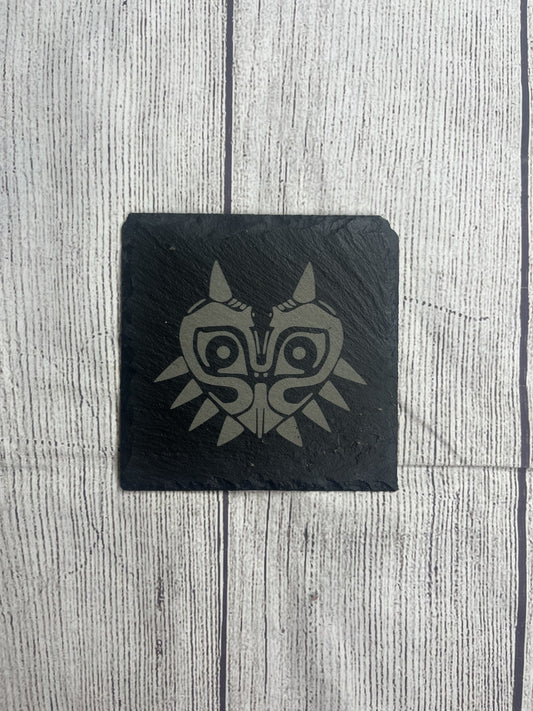 Majora's Mask Laser Engraved Slate Coasters