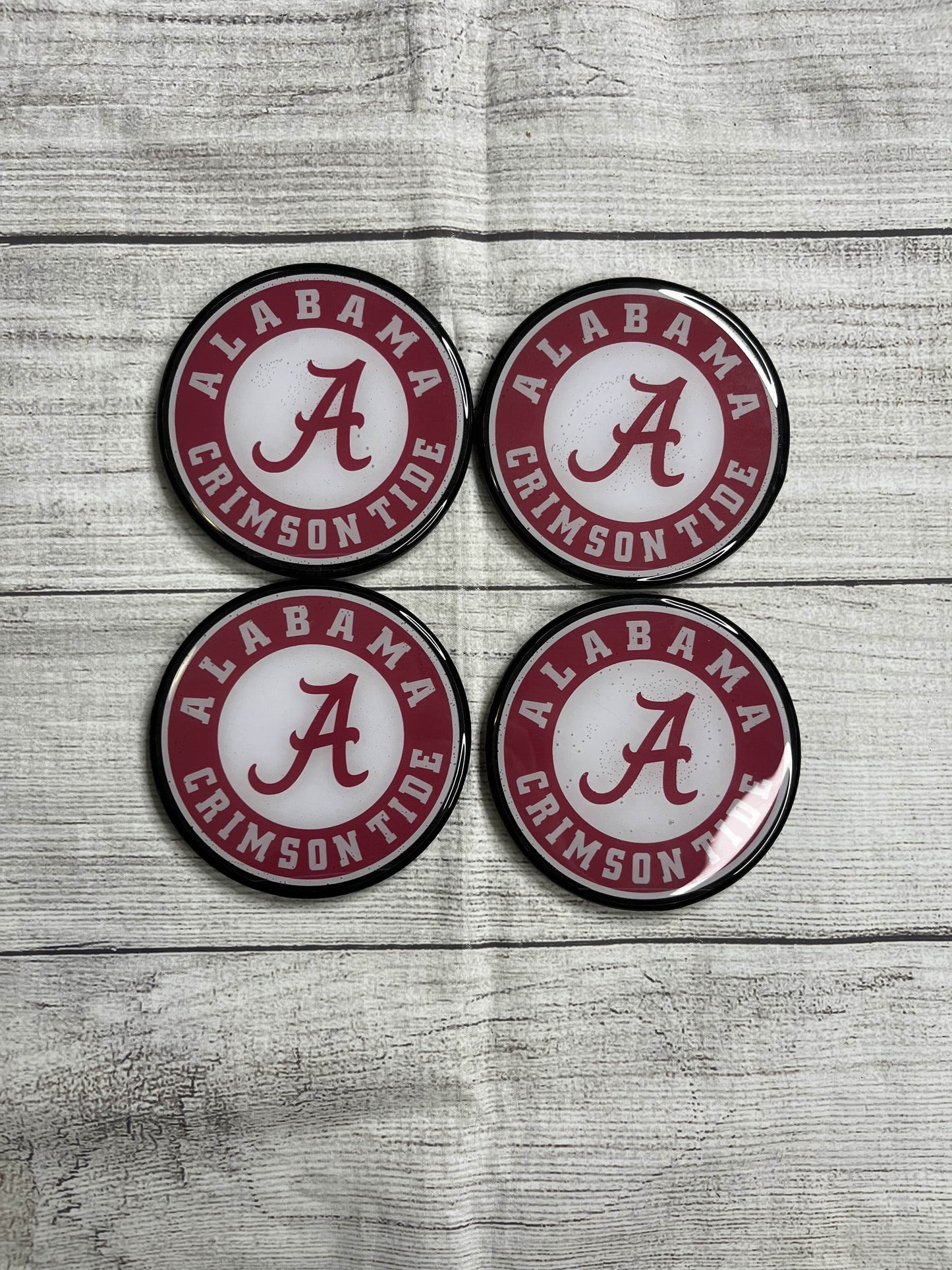 College Football Epoxy Resin Wood Coasters