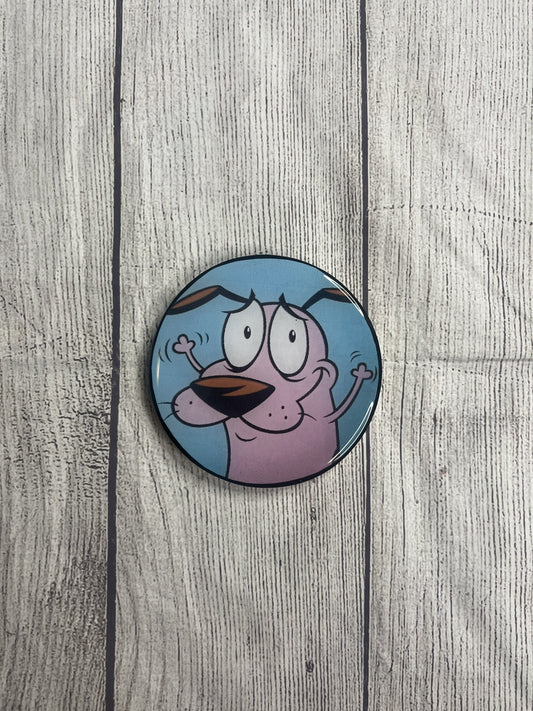 Courage the Cowardly Dog Epoxy Resin Wood Coasters