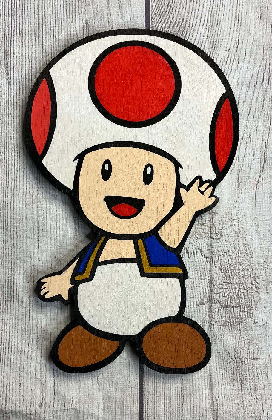 Custom Videogame Characters Solid Wood Sign Wall Art