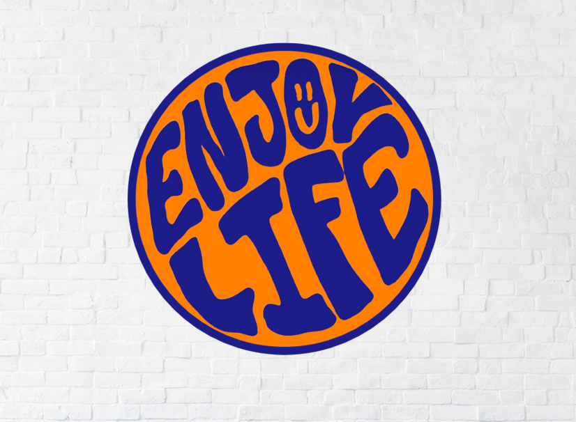 Enjoy Life Solid Wood Sign Wall Art