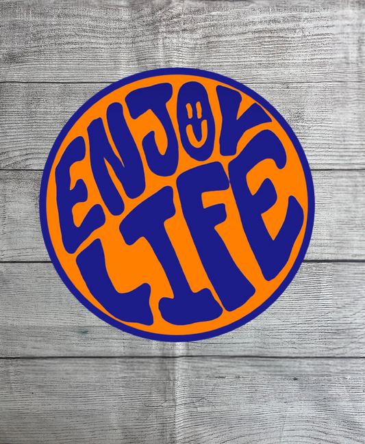 Enjoy Life Solid Wood Sign Wall Art