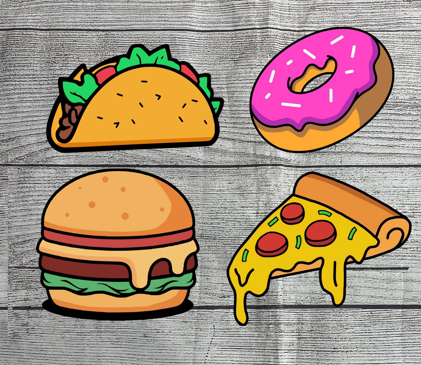 Fast Food Solid Wood Sign Wall Art