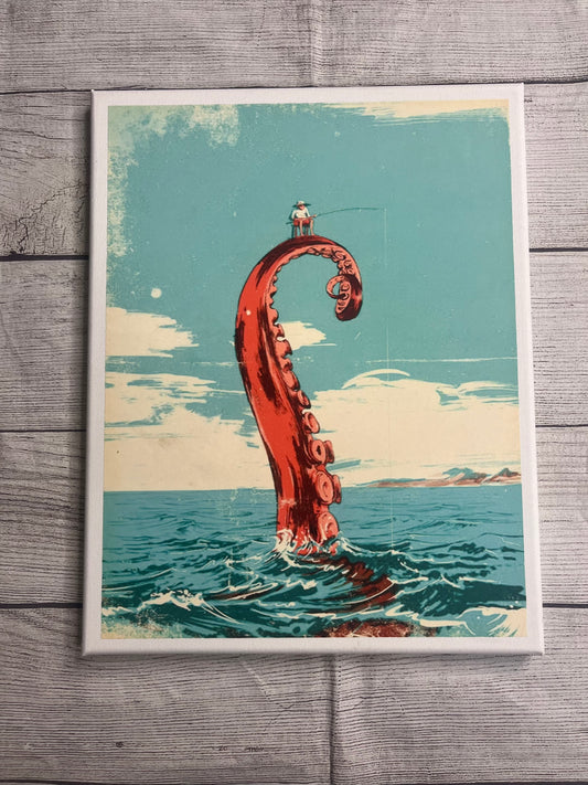 Gone Fishing Canvas Wall Art