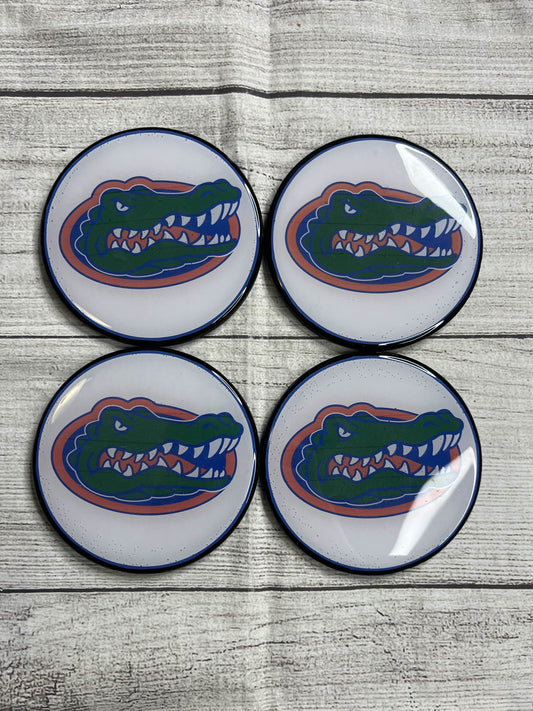 Florida College Football Epoxy Resin Wood Coasters