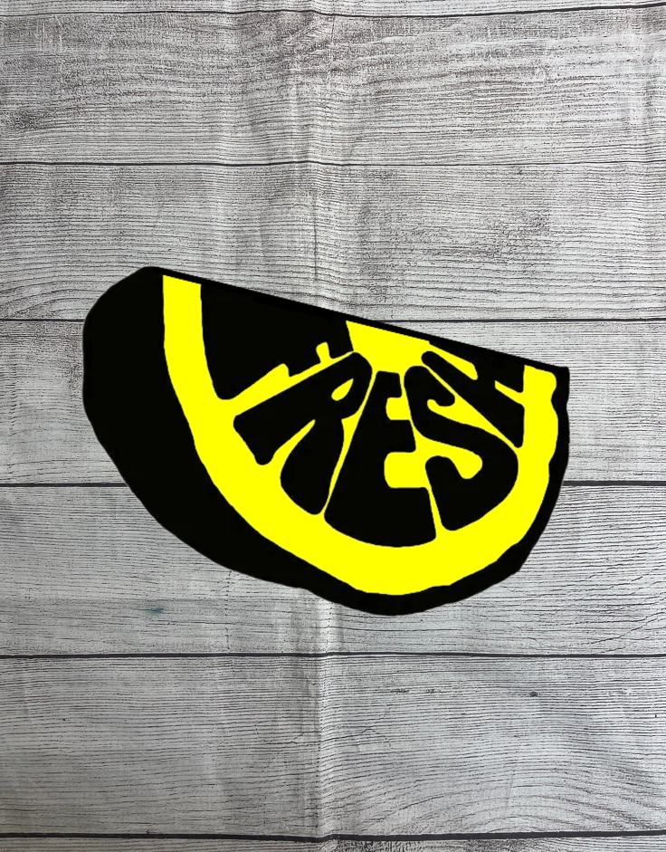 Fresh Lemon Solid Wood Sign Wall Art