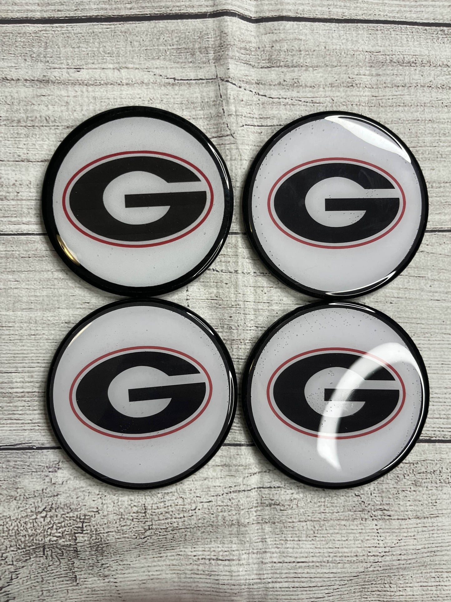 College Football Epoxy Resin Wood Coasters