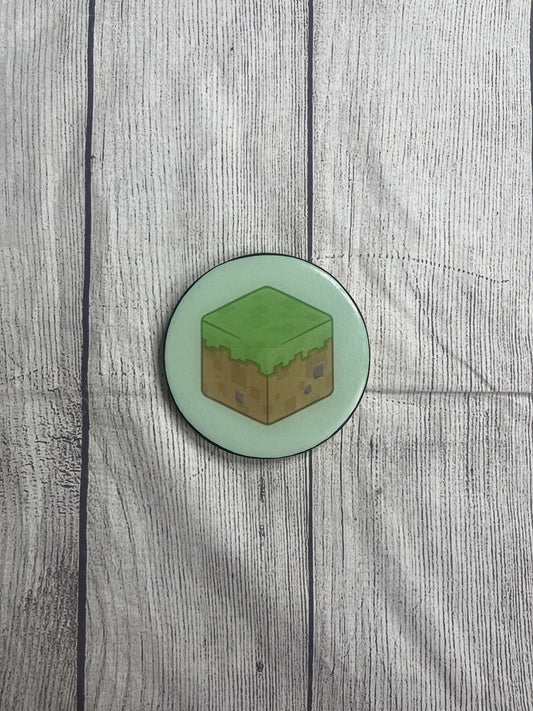 Grass Block Epoxy Resin Wood Coasters