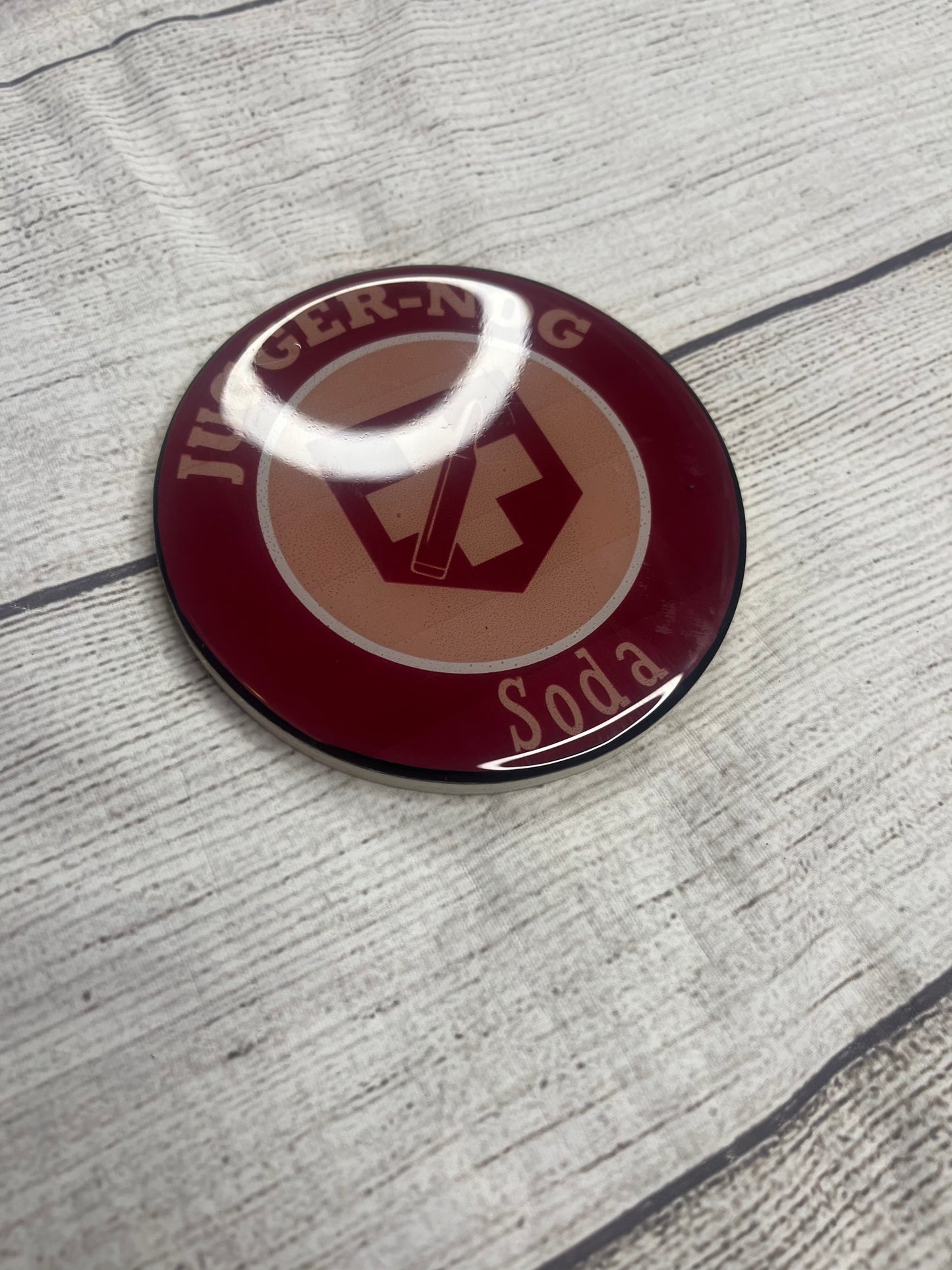 COD Zombies Juggernog Epoxy Resin Wood Coasters
