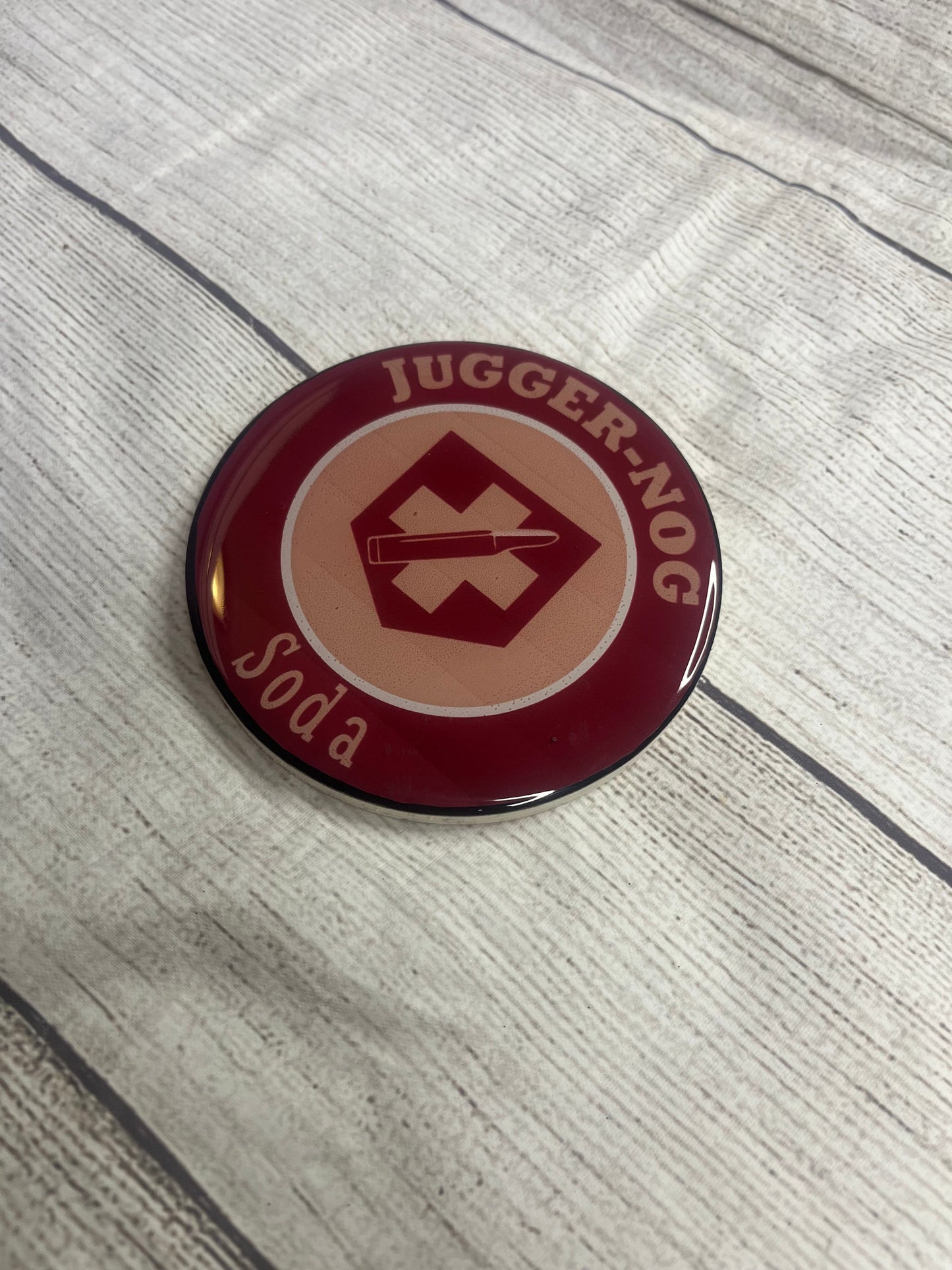 COD Zombies Juggernog Epoxy Resin Wood Coasters