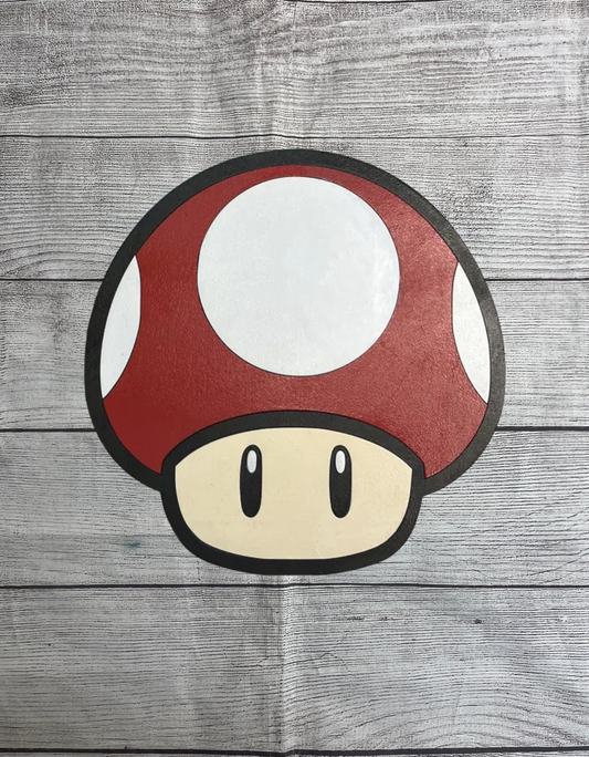 Mushroom Solid Wood Sign Wall Art