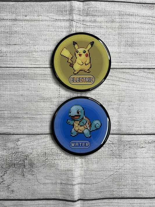 Custom Pokemon Epoxy Resin Wood Coasters