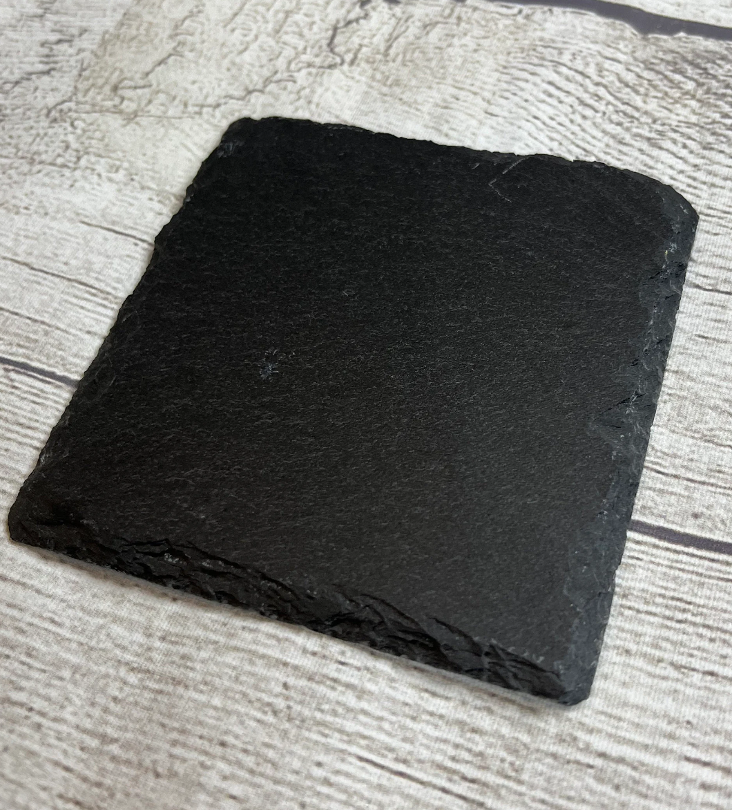 Retro Gaming Laser Engraved Slate Coasters (Set of 4)